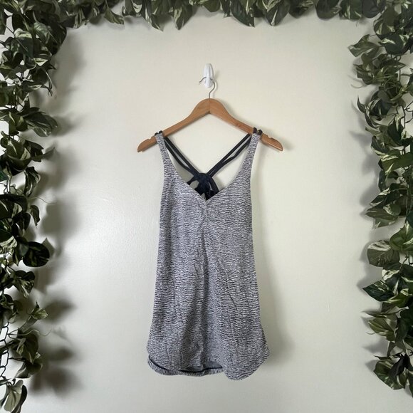 Lululemon Athletic Knot Your Typical Tank Top Pebbel Jacquard Women’s Sz 6 - Picture 1 of 7